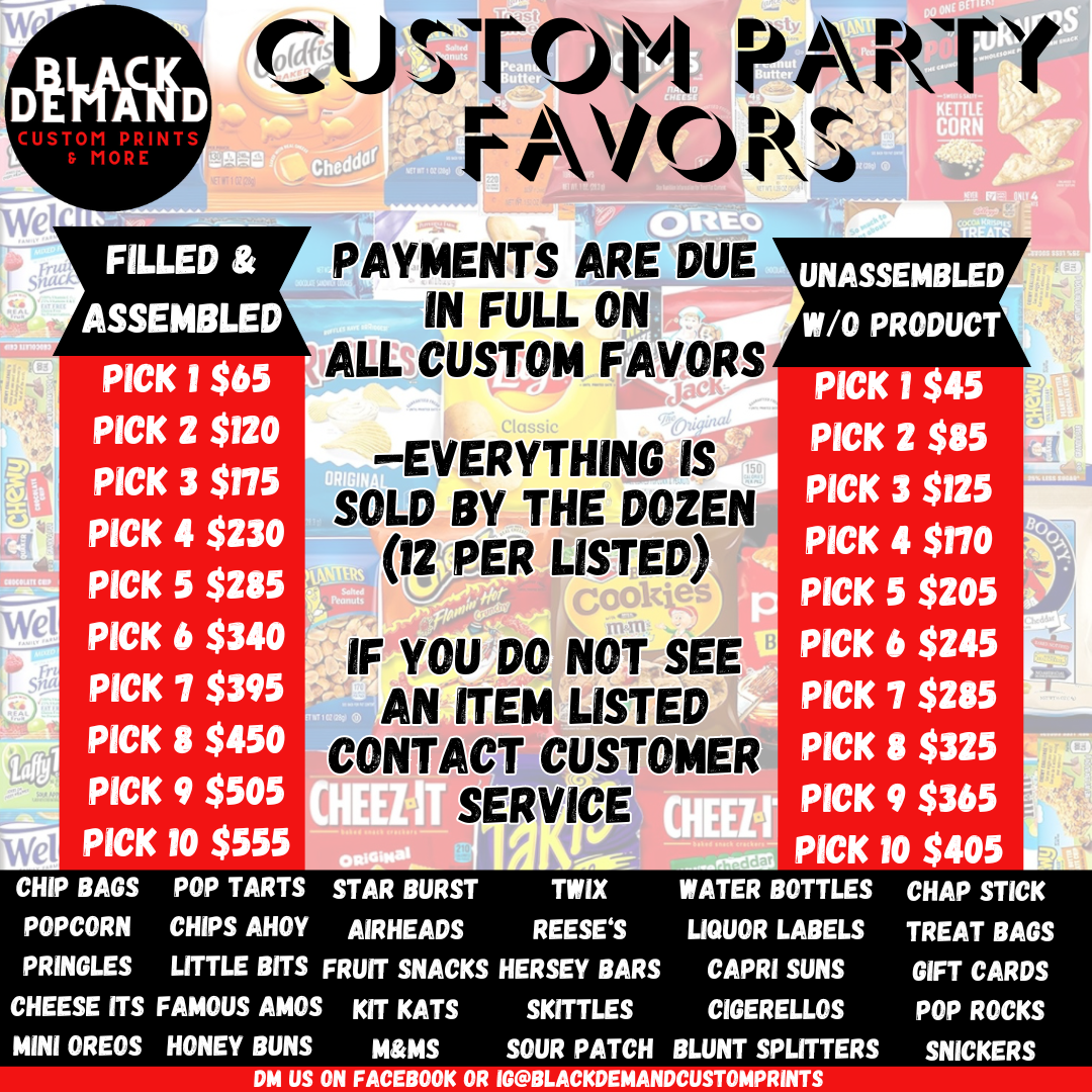 Party Favors Theme Bundles