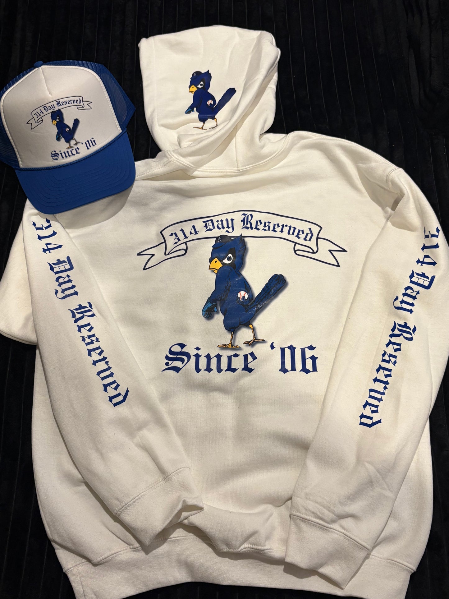314 day reserved & trucker hat limited edition hoodie bundle