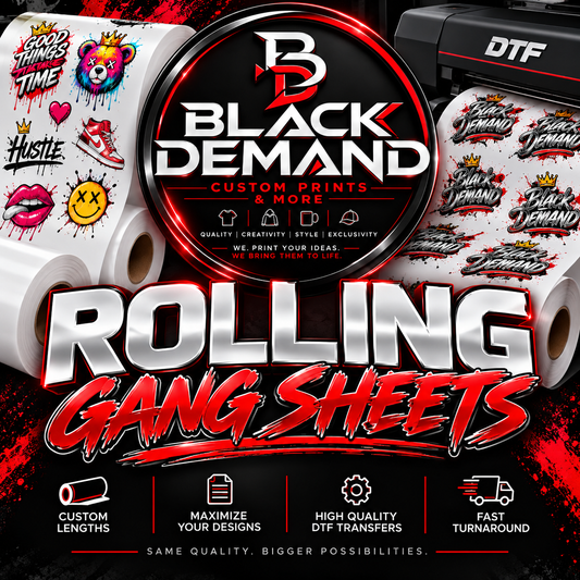 DTF Rolling Gang Sheet