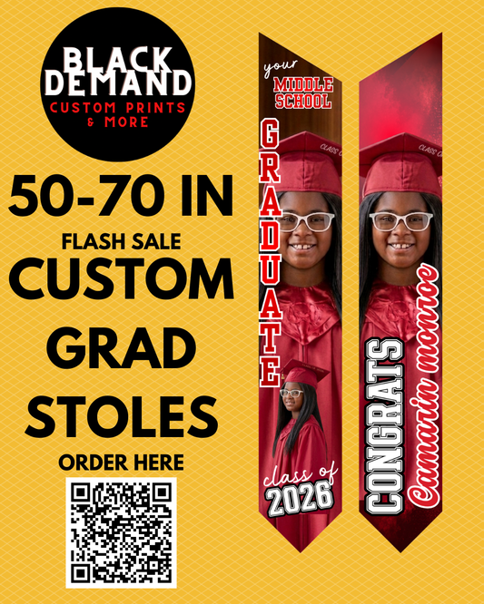 Graduation stole on demand