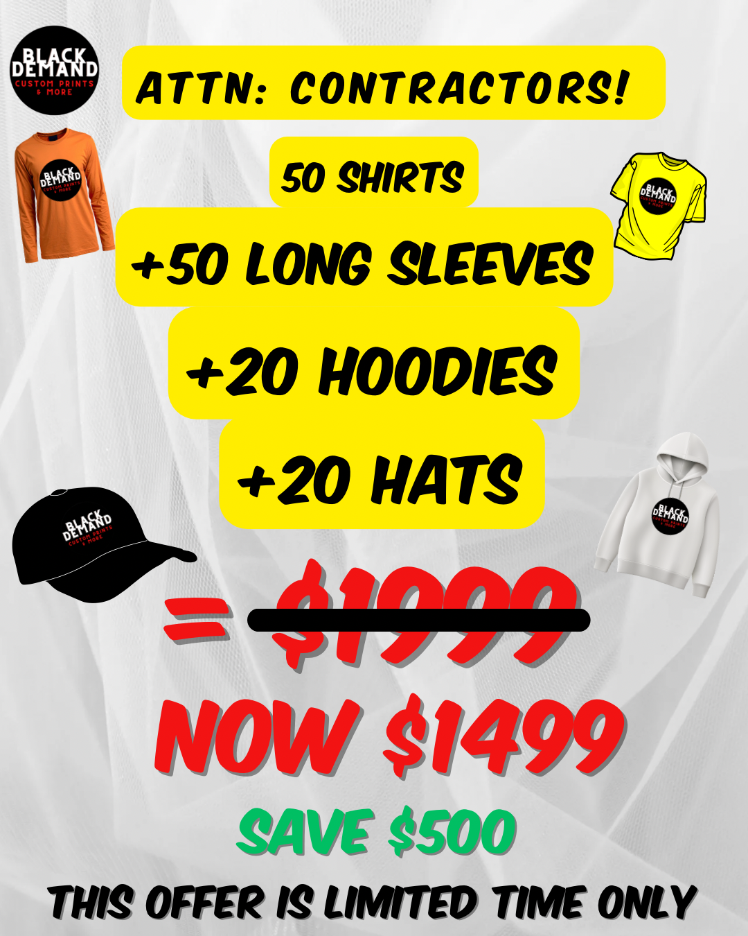 Contractors merch special