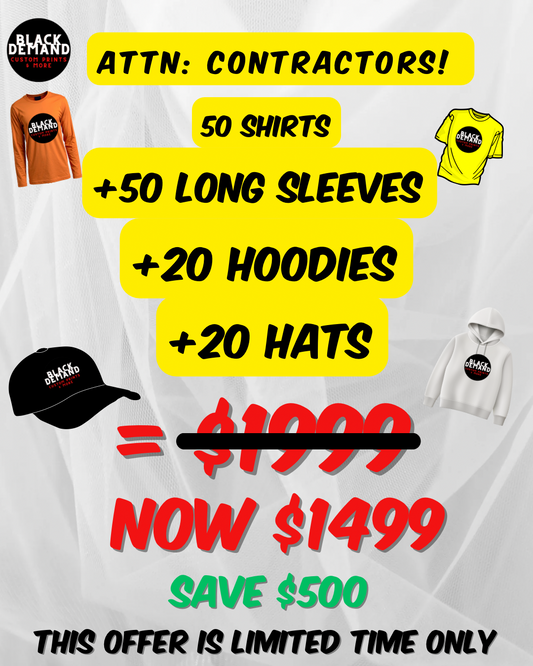 Contractors merch special