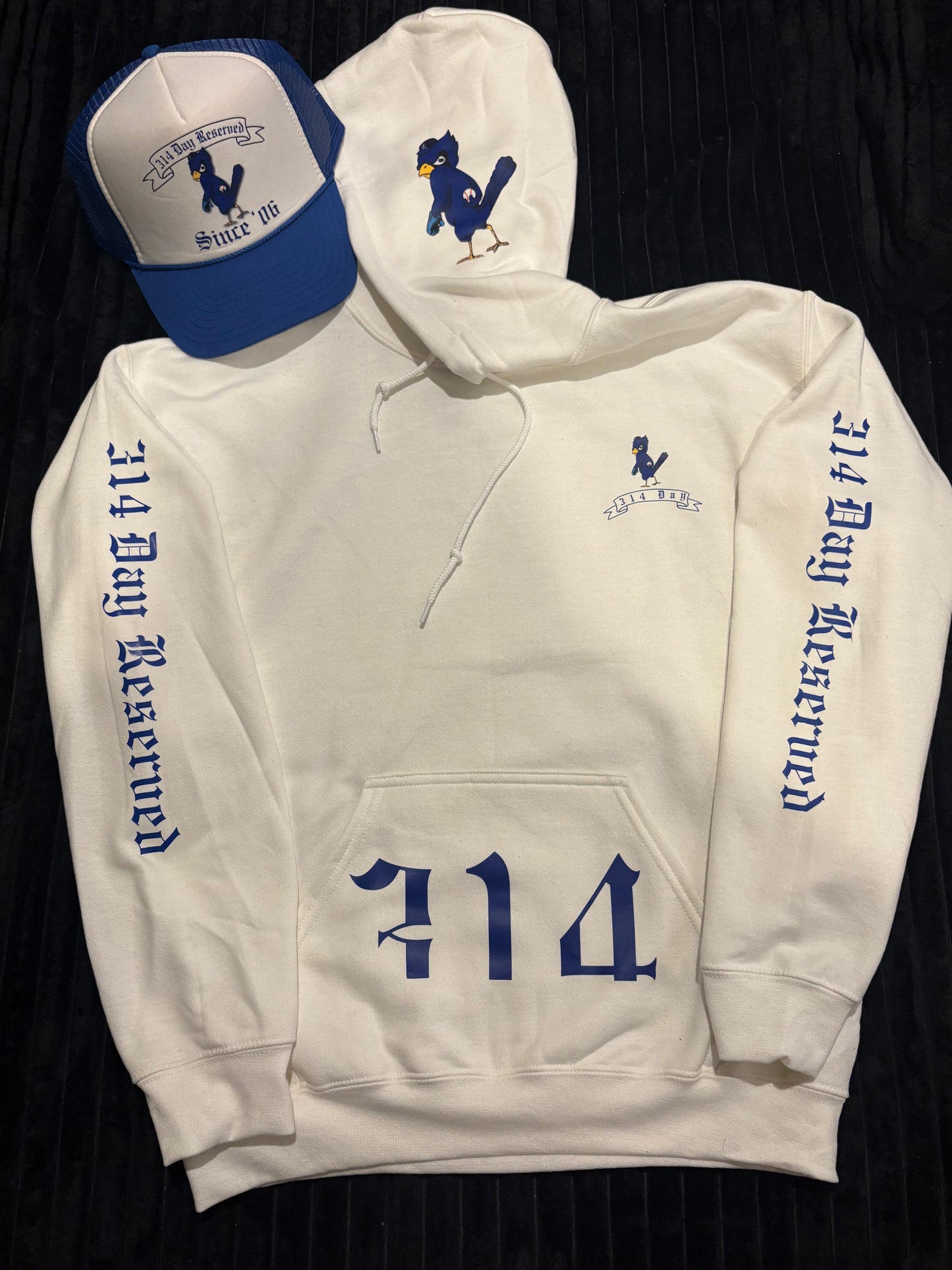 314 day reserved & trucker hat limited edition hoodie bundle