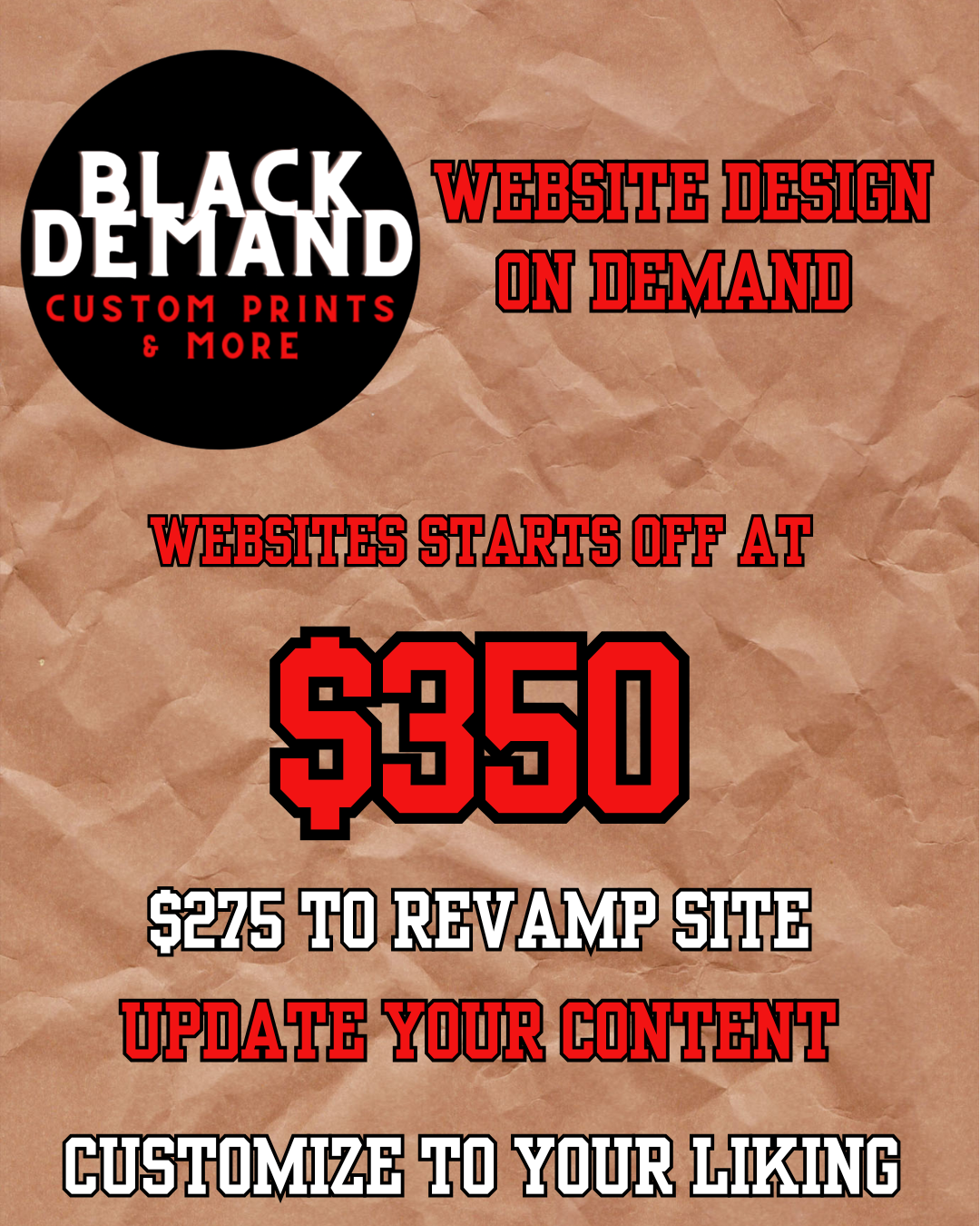 Create My Website On Demand