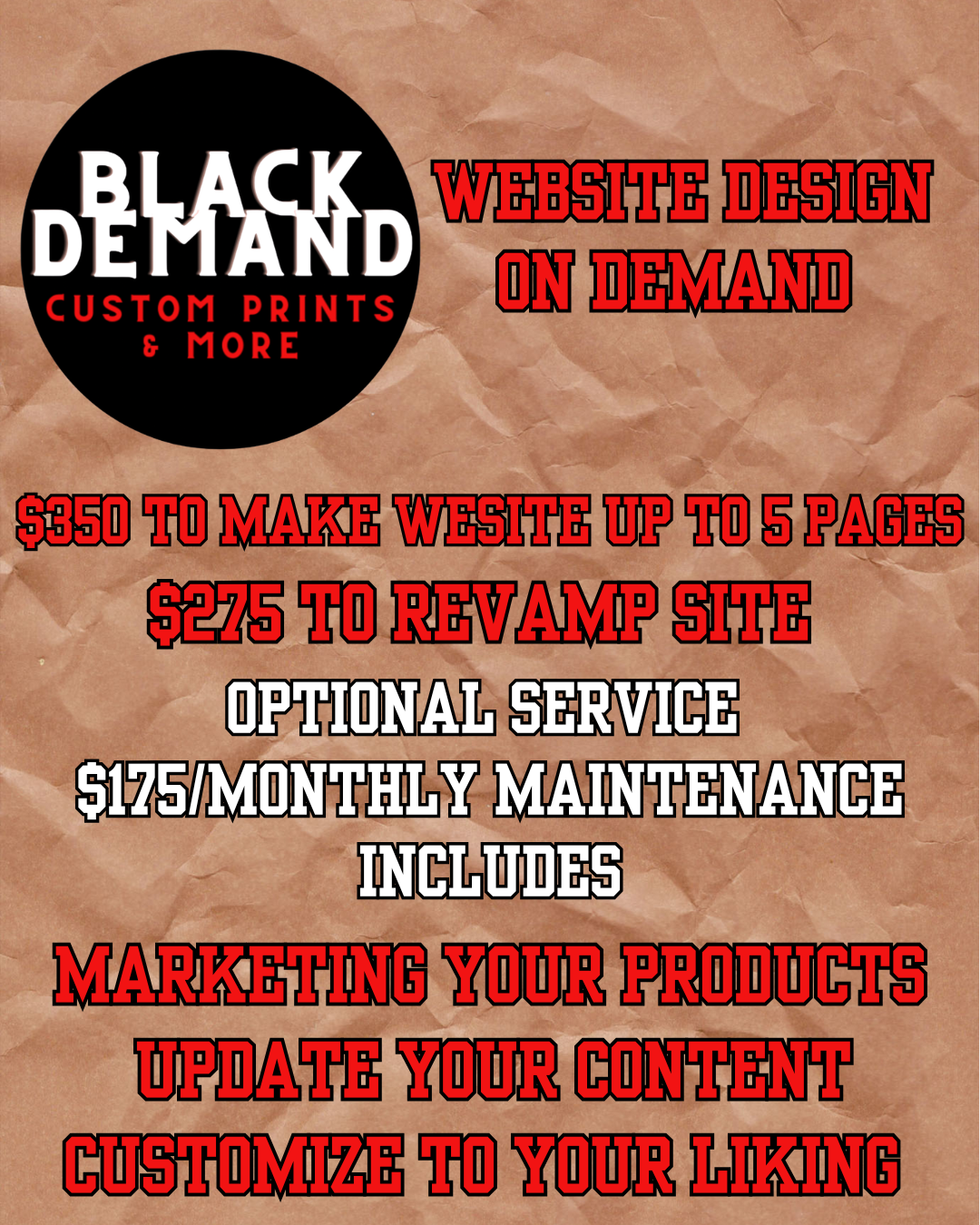 Create My Website On Demand